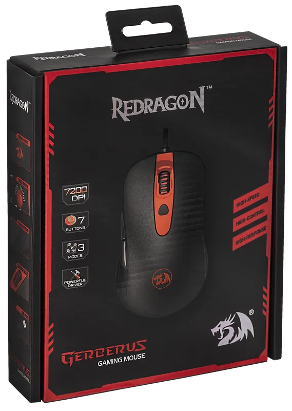 RedDragon - Проводная игровая мышь Gerderus