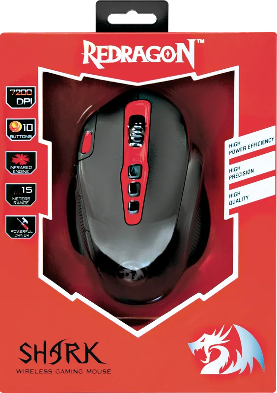 RedDragon - Беспроводная игровая мышь Shark