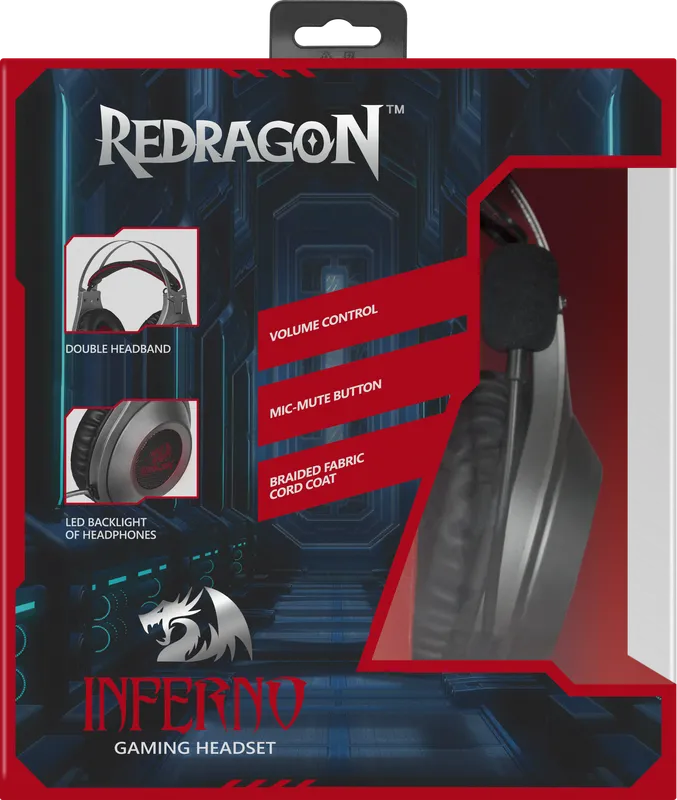 RedDragon - Игровая гарнитура Inferno