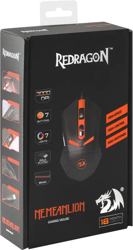 RedDragon - Проводная игровая мышь Nemeanlion