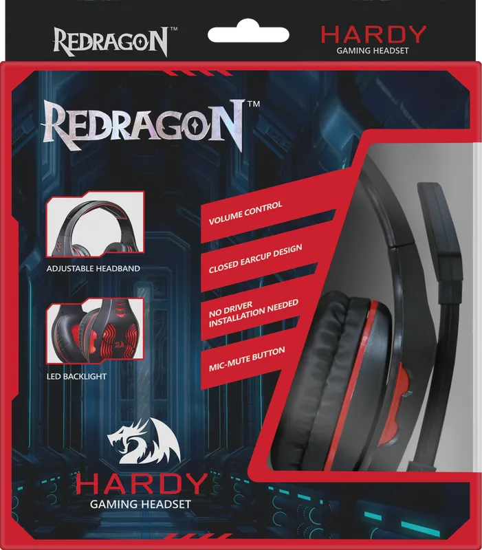 RedDragon - Игровая гарнитура Hardy