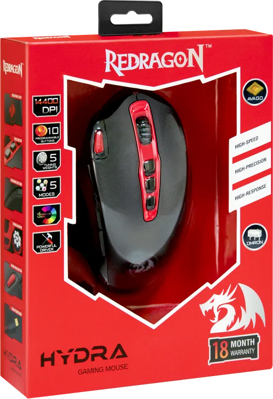 RedDragon - Проводная игровая мышь Hydra