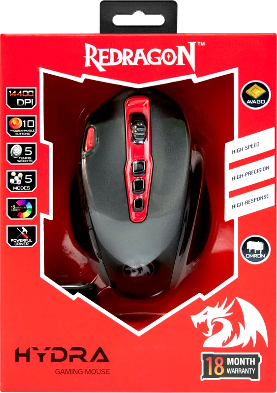 RedDragon - Проводная игровая мышь Hydra