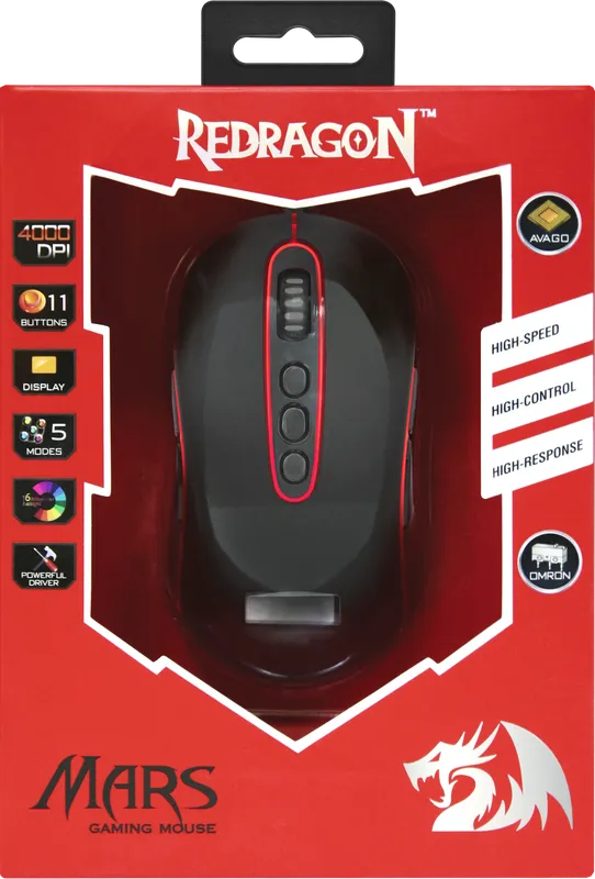 RedDragon - Проводная игровая мышь Mars