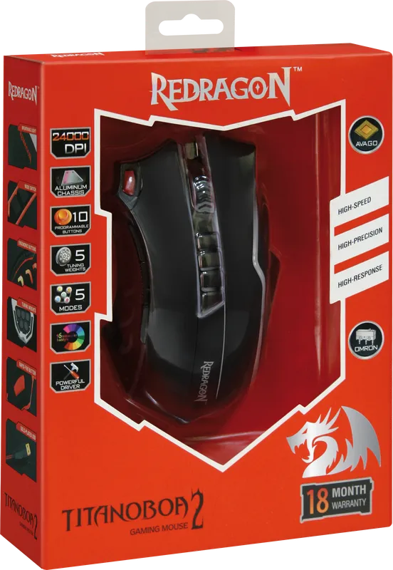 RedDragon - Проводная игровая мышь Titanoboa2