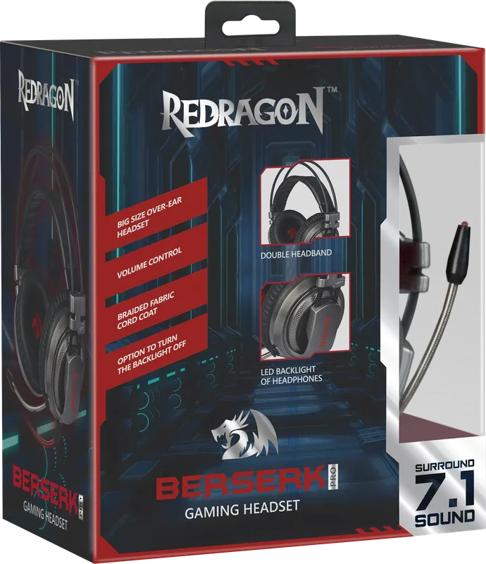 RedDragon - Игровая гарнитура Berserk Pro