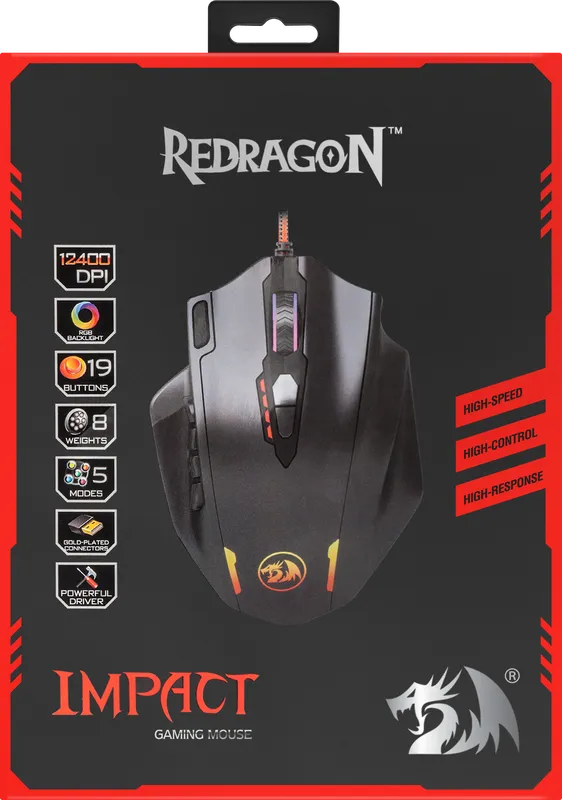 RedDragon - Проводная игровая мышь Impact