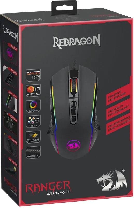 RedDragon - Проводная игровая мышь Ranger