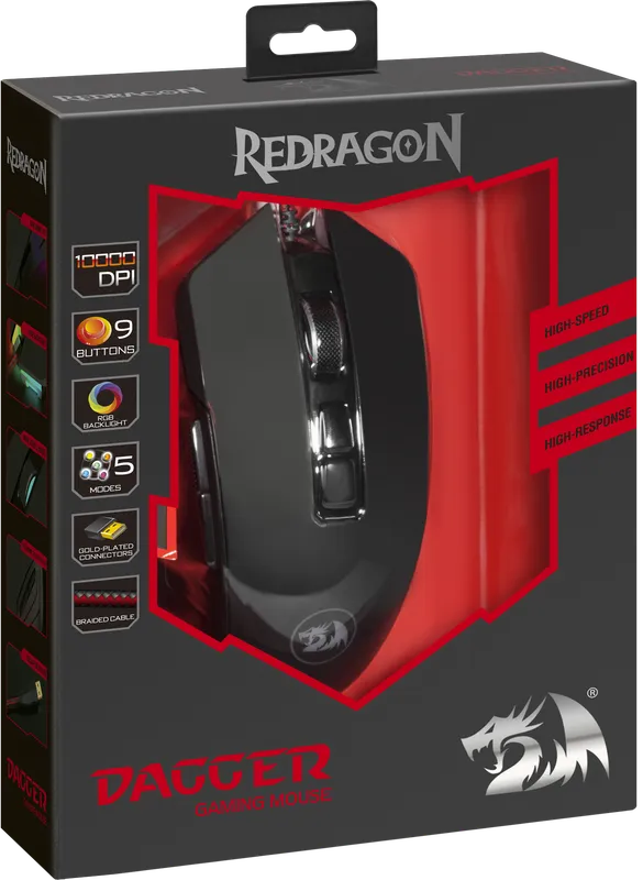 RedDragon - Проводная игровая мышь Dagger
