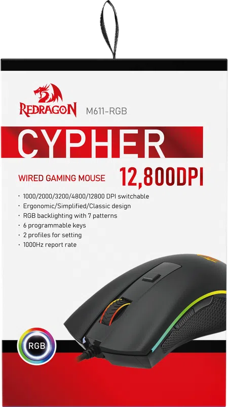 RedDragon - Проводная игровая мышь Cypher