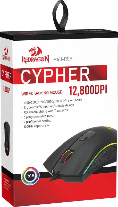 RedDragon - Проводная игровая мышь Cypher