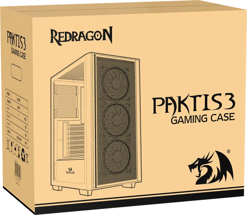 RedDragon - Корпус компьютерный Paktis3