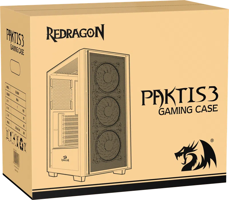 RedDragon - Корпус компьютерный Paktis3