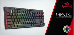 Redragon - Проводная игровая клавиатура Shiva TKL (Шива ТКЛ)