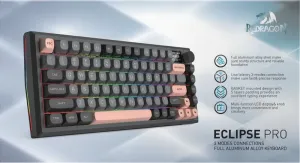RedDragon - Беспроводная клавиатура Eclipse Pro