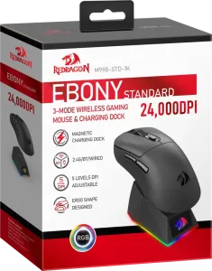 Redragon - Беспроводная игровая мышь Ebony Standard (Черное Дерево)