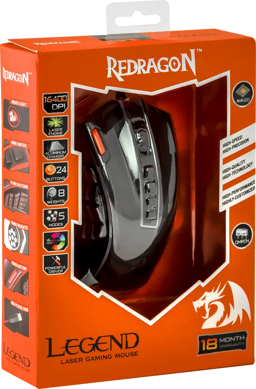 RedDragon - Проводная игровая мышь Legend