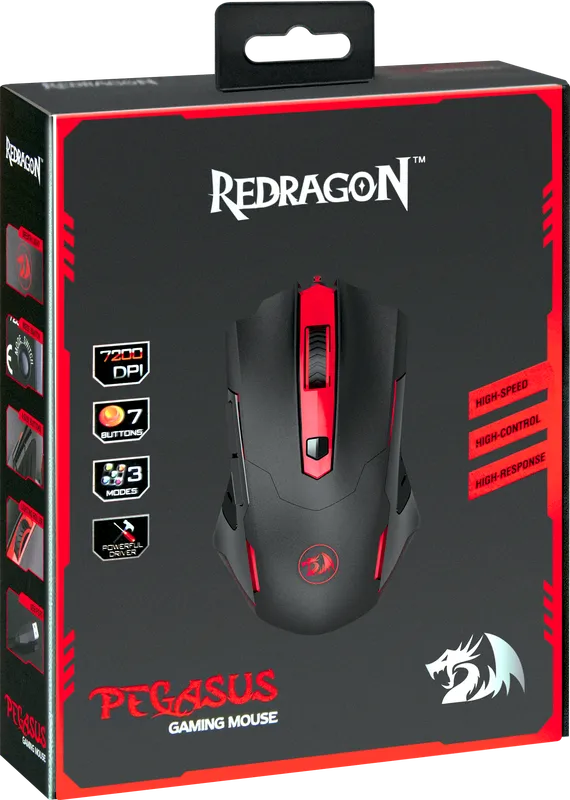 RedDragon - Проводная игровая мышь Pegasus