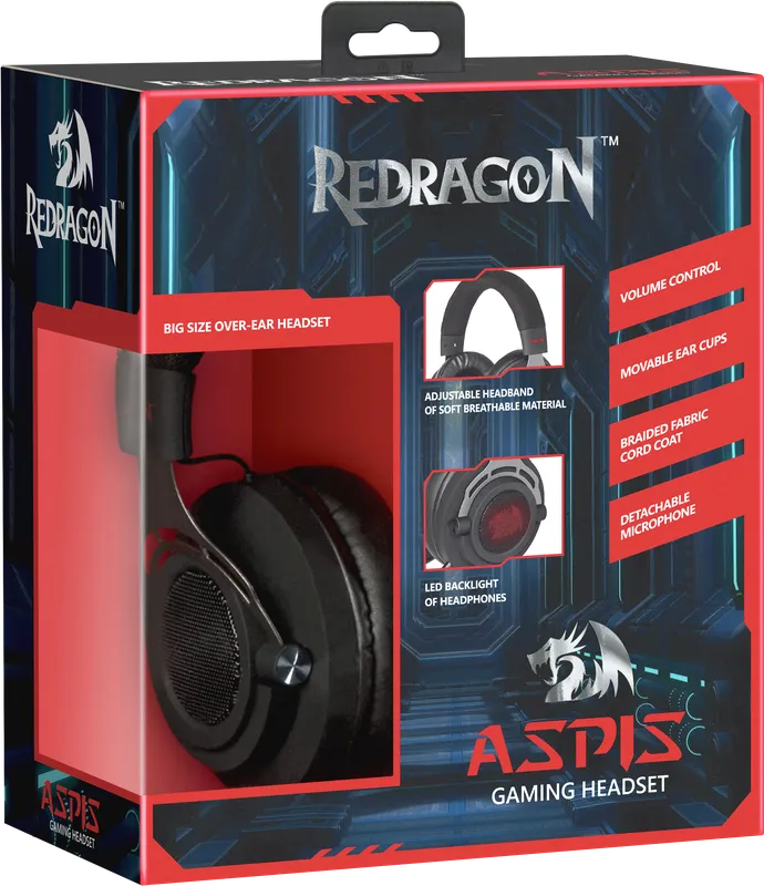 RedDragon - Игровая гарнитура Aspis