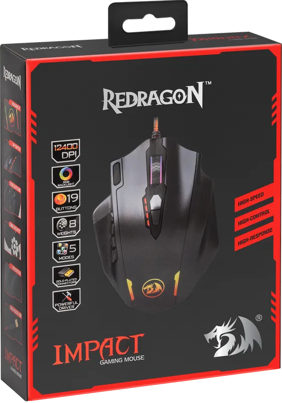 RedDragon - Проводная игровая мышь Impact