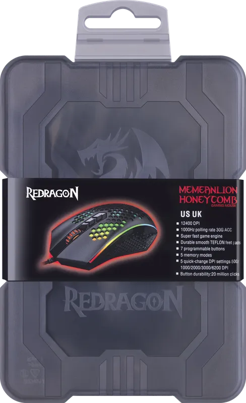 RedDragon - Проводная игровая мышь Memeanlion honeycomb